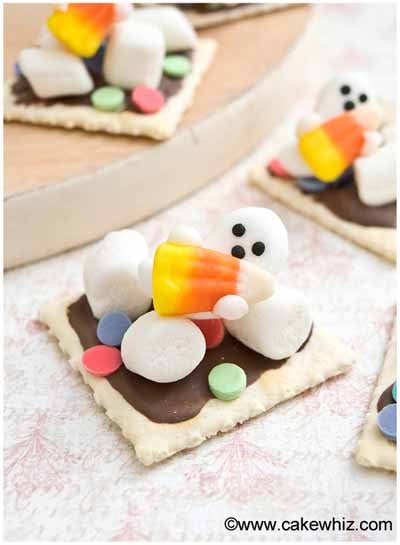 Halloween Candy Corn S'mores