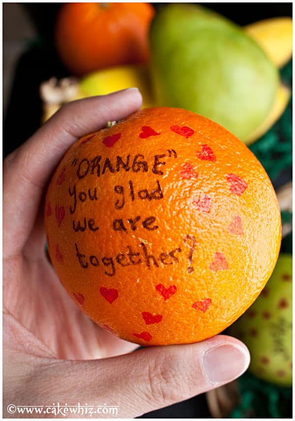 Valentines Day Fruits With Messages