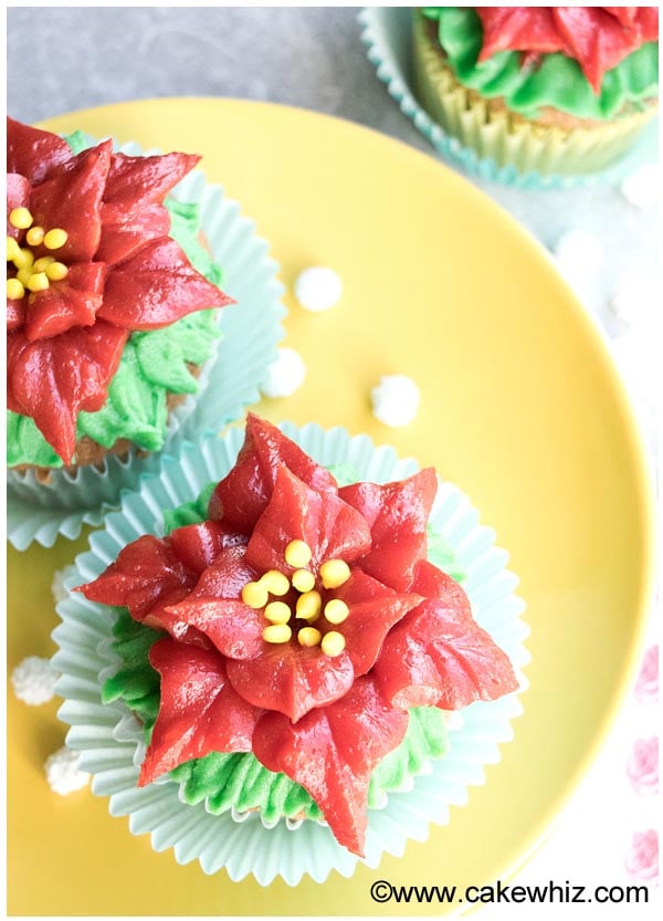 you to  To the will  easy following cupcakes, poinsettia buttercream  how these poinsettia make need make