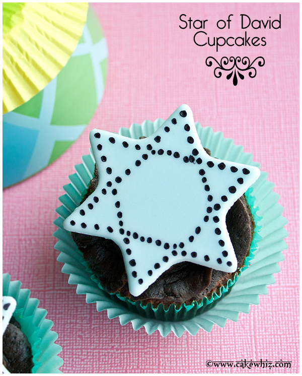 star of david cupcakes 1