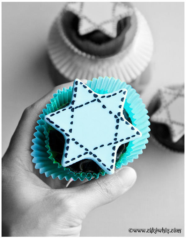 star of david cupcakes 4