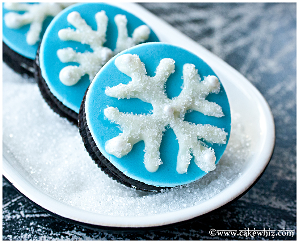 White Chocolate Snowflake Cookies