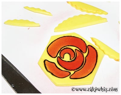 how to use cake stencils and edible sprays 12
