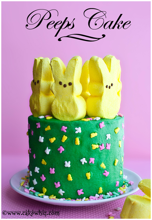 easter bunny peep cake