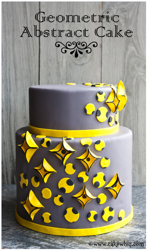 Geometric Abstract Cake - CakeWhiz