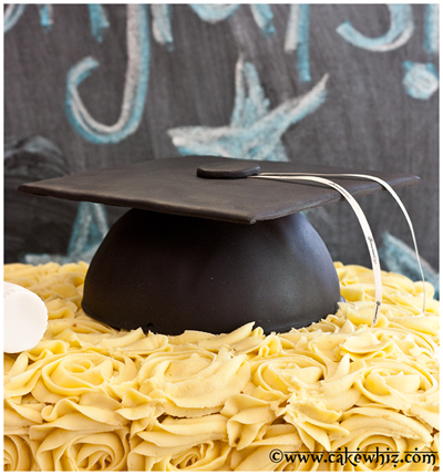 how to make graduation hat cake 16