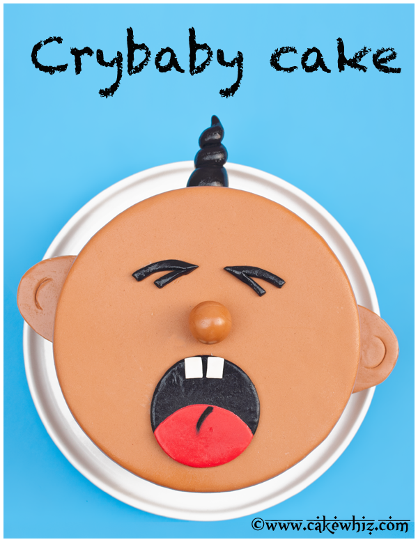 crying baby cake 3
