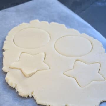 Cutters used to cut out dough shapes. 