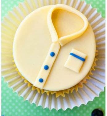 Shirt Cupcakes {For Father\'s Day or Dad\'s Birthday} - CakeWhiz
