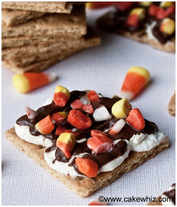halloween candy corn s'mores 1
