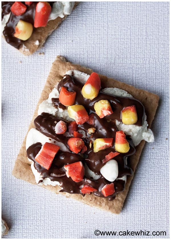 halloween candy corn s'mores 2