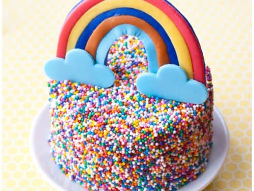 Naturally Colored Rainbow Cake Recipe | Color Kitchen