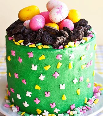 Easter Bunny Oreo Ice Cream Cake - The Suburban Soapbox