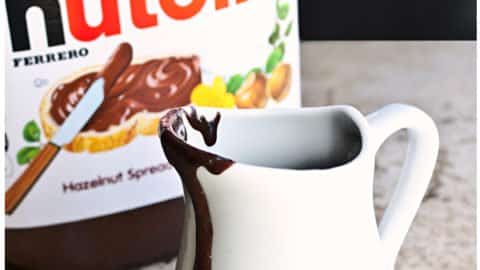 Easy Nutella Syrup Recipe (2 Ingredients)