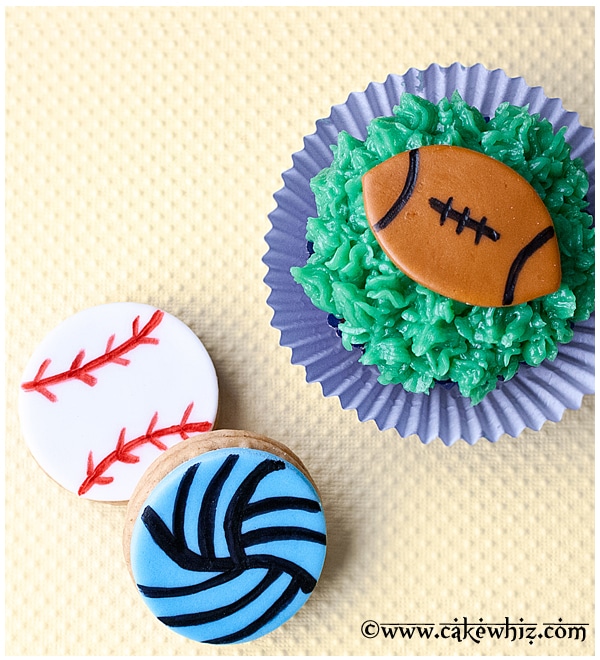 Sports Ball Cupcakes & Cookies Part 1 CakeWhiz