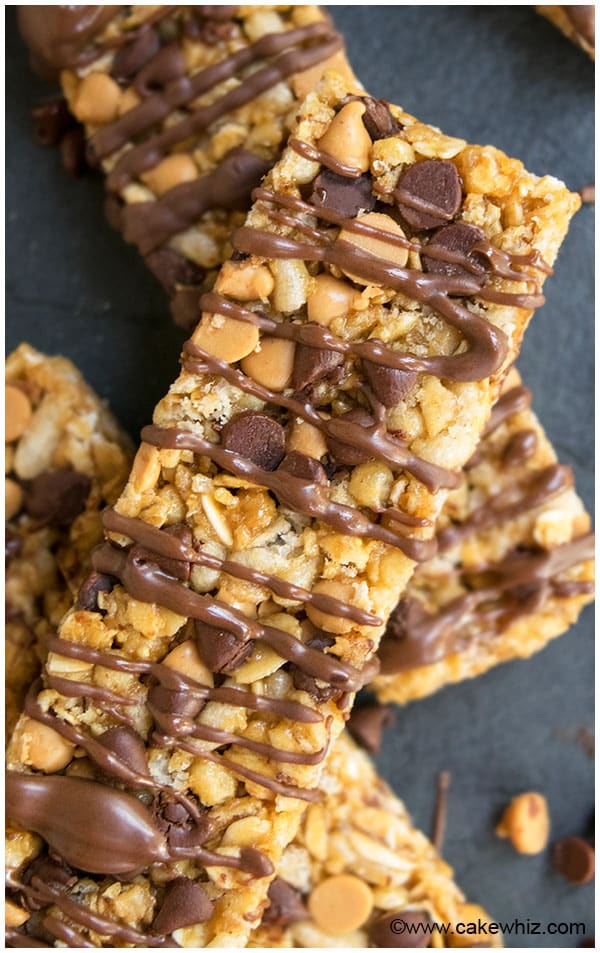 No Bake Granola Bars Recipe (Crunchy and Chewy)