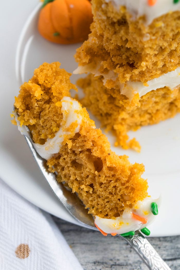 Moist Pumpkin Cake Recipe with Cream Cheese Frosting