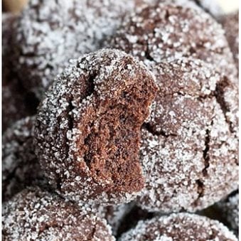 Coffee Cookies With Espresso Mocha Flavors- Partially Eaten.