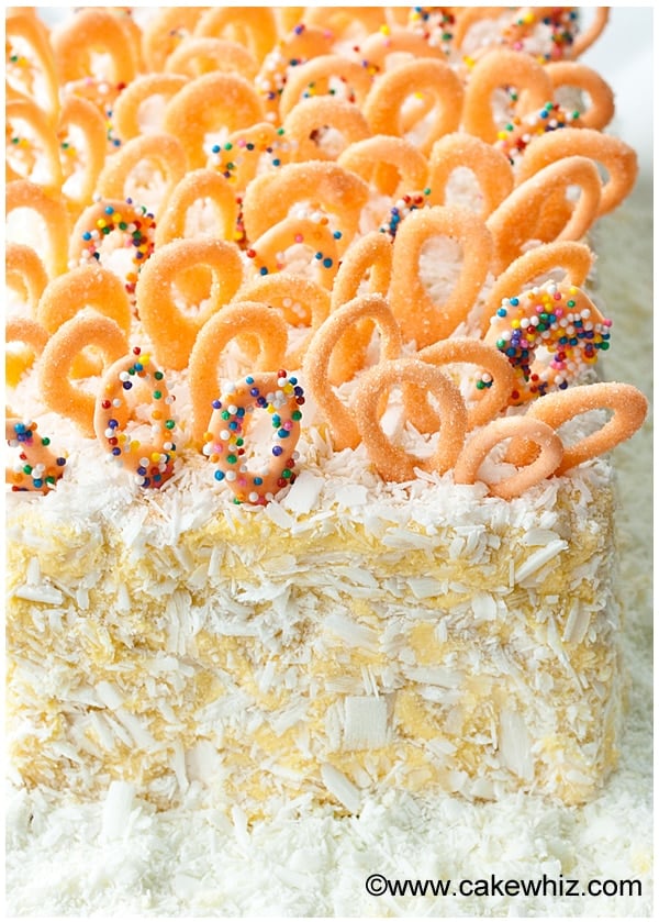 Mango Pound cake With Mango Frosting