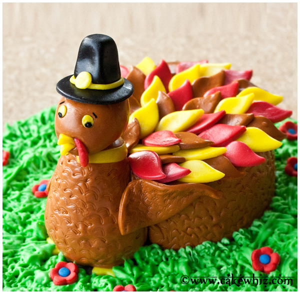 DIY! Wilton's Thanksgiving Turkey Cake! Instructions!