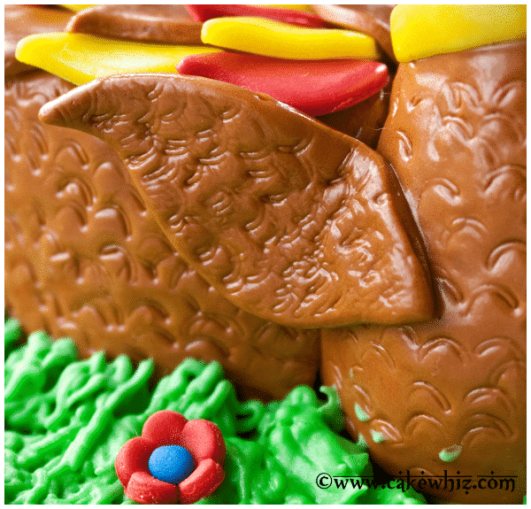 Closeup Shot of Fondant Turkey Wings