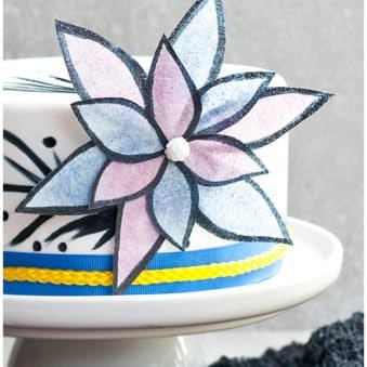 3 Different Ways To Decorate A Cake With WAFER PAPER, Stenciled Wafer  Paper