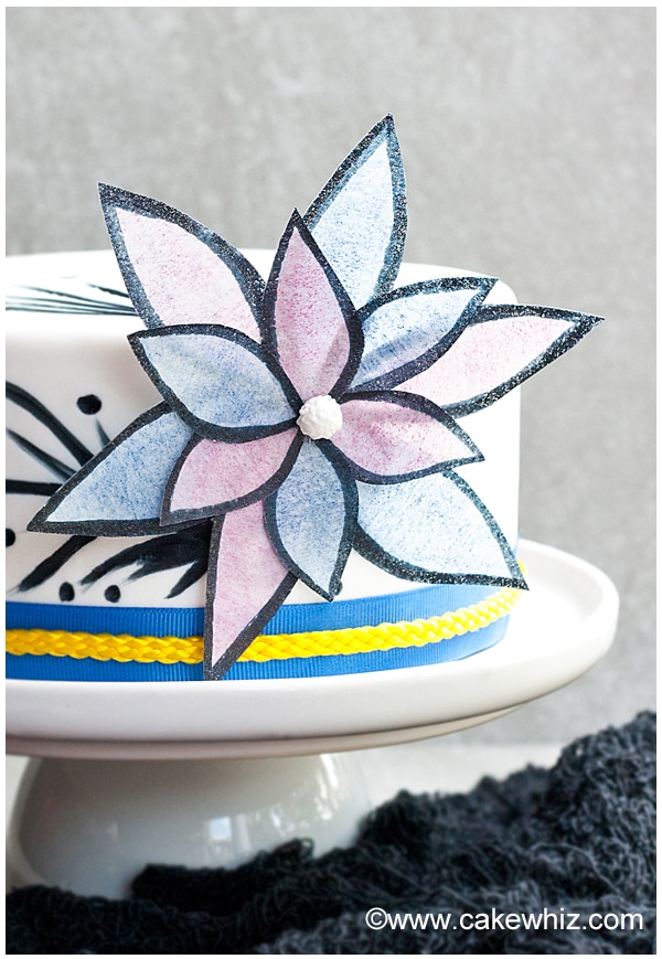 Wafer Paper Flower Cake | The Cake Blog