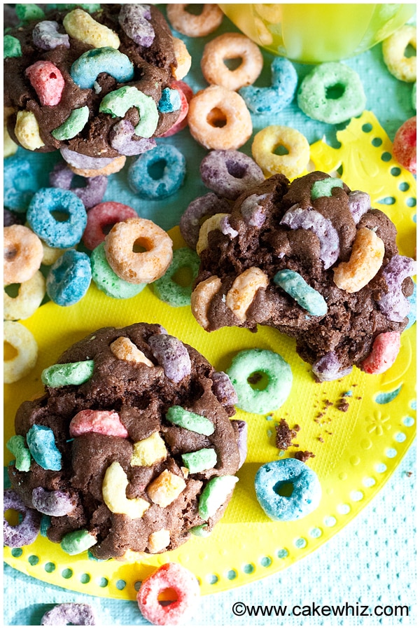 Fruit Loops Chocolate Cookies