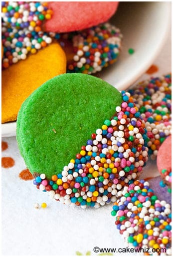 crispy rainbow sugar cookies 4