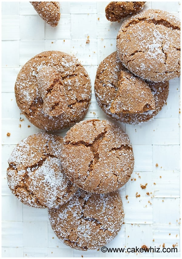 molasses crinkle cookies 1