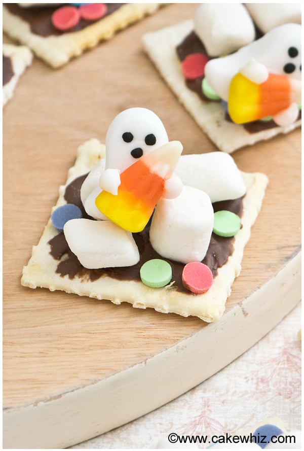 Closeup Shot of Spooky Cookies for Halloween 