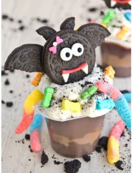 Halloween Dracula Pudding Cups (Quick and Easy)