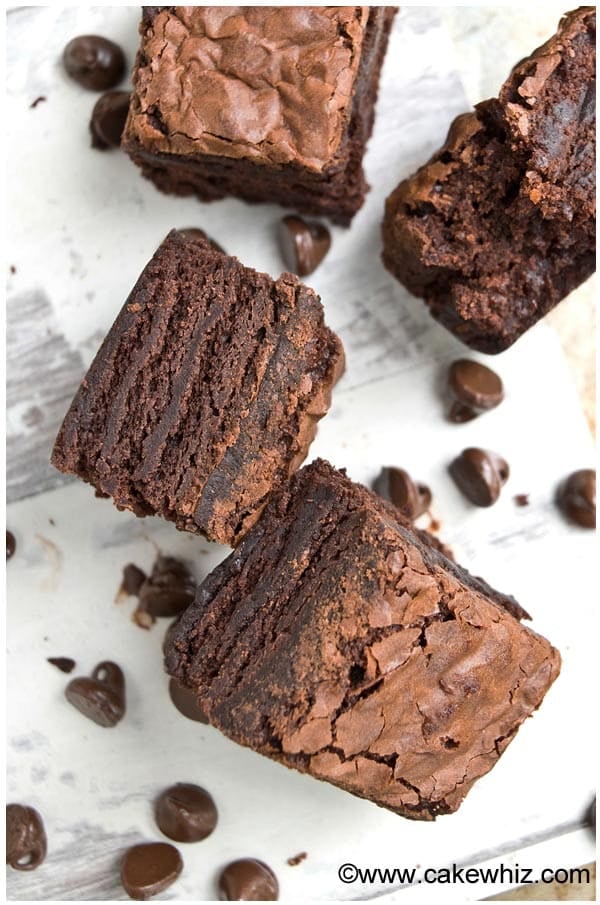 Best High Altitude Crackly Topped Fudge Brownies - Curly Girl Kitchen