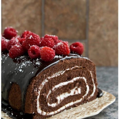 Perfect Chocolate Roulade (Double Chocolate Brownie Flavor)