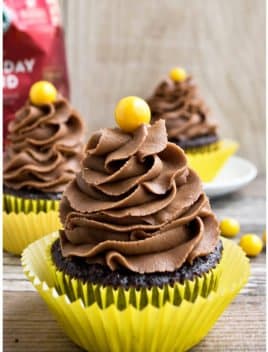 Mocha Cupcakes with Espresso Buttercream Frosting
