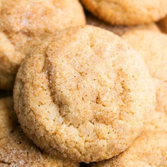 Closeup Shot of Best Easy Cinnamon Cookies.