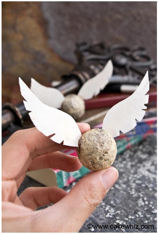 Ferrero Rocher Golden Snitch Wings (Tutorial + Printable)