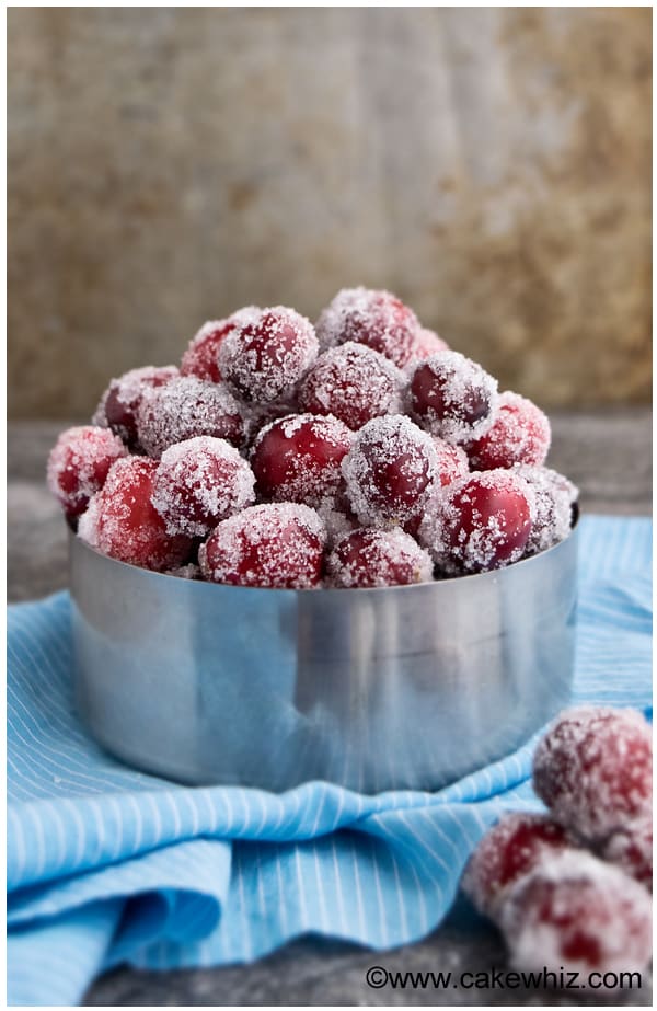 How to Make Sugared Cranberries (Candied Cranberries)
