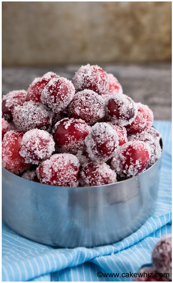 Easy Sugared Cranberries Recipe