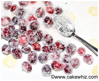 How To Make Sugared Cranberries {Candied Cranberries} - CakeWhiz