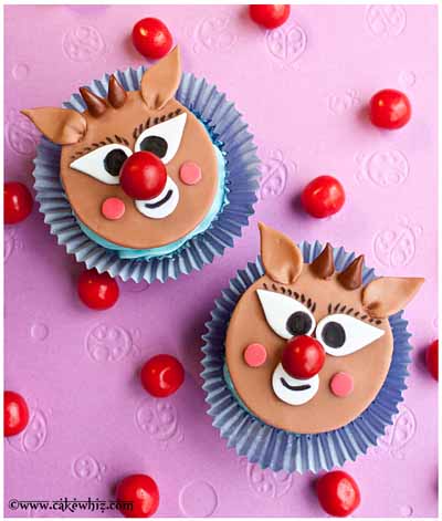 rudolph cupcakes