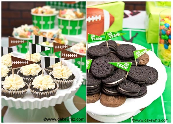 Collage Image of Football Party Food
