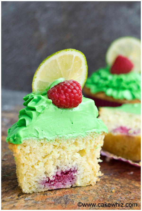 raspberry lime cupcakes 3