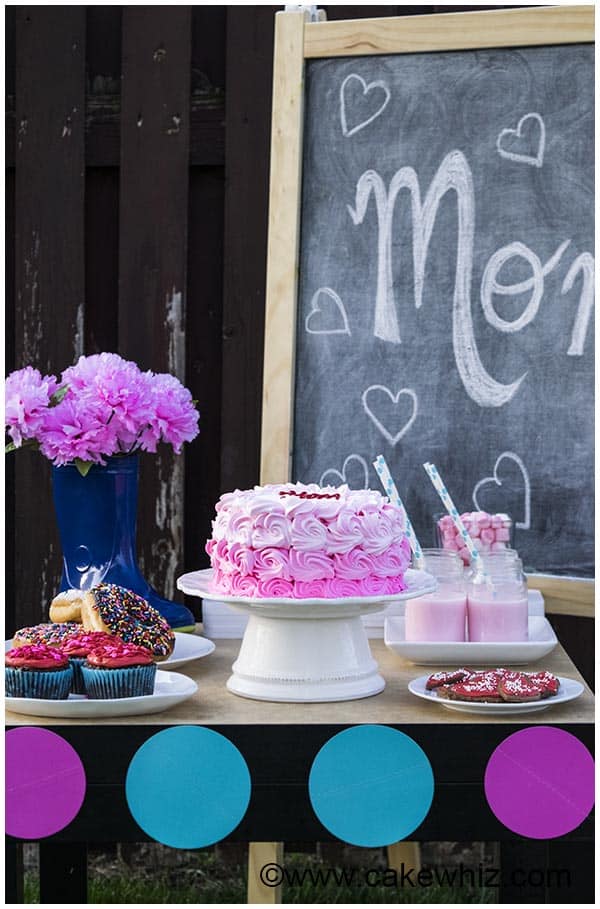 Mothers Day Dessert Table - CakeWhiz