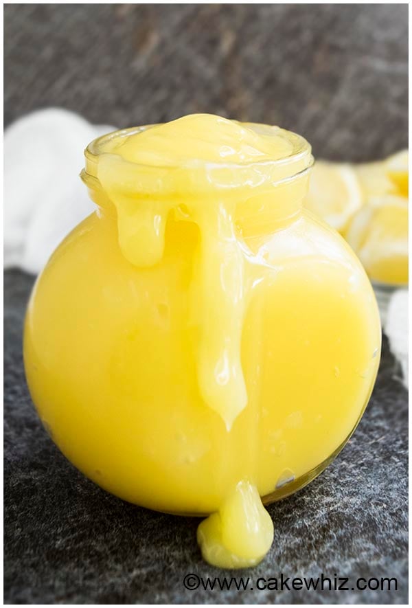 Easy Lemon Spread in Glass Jar 