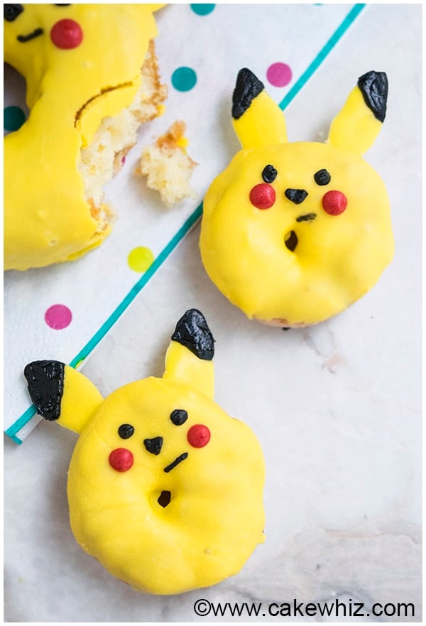 How to make Pikachu donuts from Pokemon 3