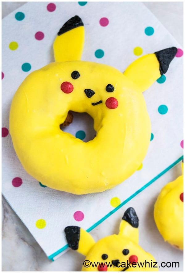 How to make Pikachu donuts from Pokemon 4