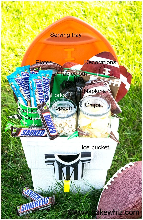 Homemade Football Gift Basket 7