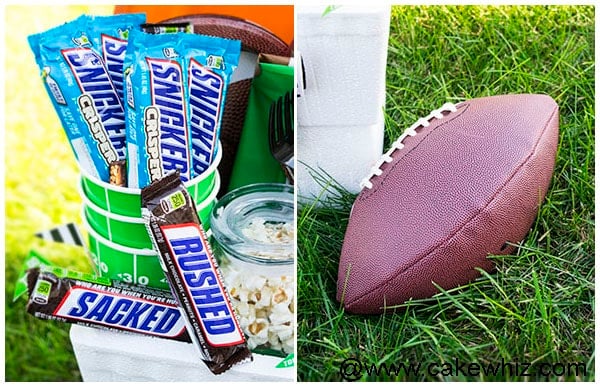 Homemade Football Gift Basket 8