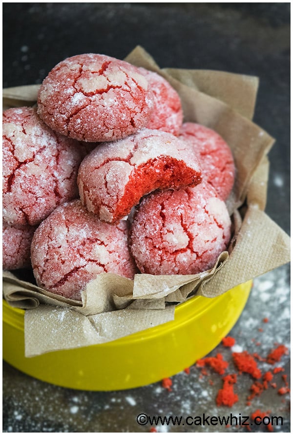 Red Velvet Crinkle Cookies Recipe 4